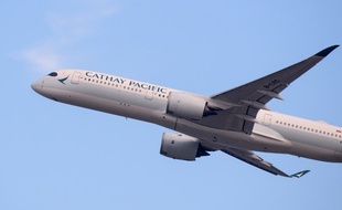 Un avion de la compagnie aérienne chinoise Cathay Pacific.