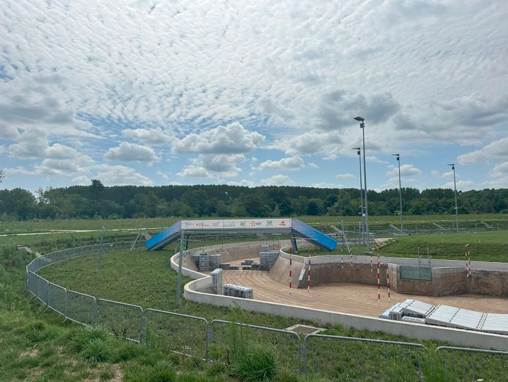 Pas d'eau sur le parcours olympique de Nicolas Gestin, mais on peut faire du kayak pas loin