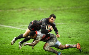 L'ailier du Stade Toulousain Vincent Clerc lors d'un match de Top 14 face à Lyon, le 21 février 2015.
