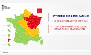 La carte de synthèse sur la situation épidémique du coronavirus le 5 mai 2020.