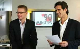 Paul Moreira lorsqu'il présentait l'émission 90 minutes sur Canal +