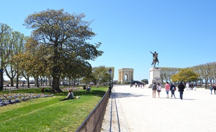 Le Peyrou, à Montpellier.