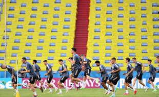 Ici à l'entraînement à l'Allianz Arena, les Allemands avancent vers cet Euro avec très peu de certitudes.