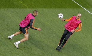 Zidane et Benzema se côtoient à Madrid.