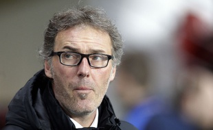 Laurent Blanc lors du match entre le PSG et Monaco le 4 mars 2015.