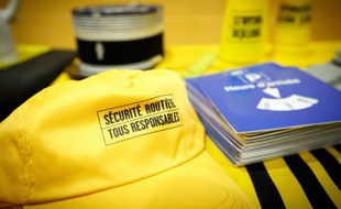 Des goodies de la Sécurité routière. (illustration)