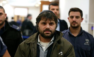 Yosef Haïm Ben-David à son arrivée au tribunal le 20 décembre 205 à Jérusalem