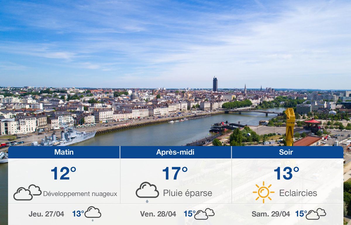 Météo Nantes: Prévisions du mercredi 26 avril 2023