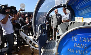 Le ministre des Affaires étrangères Laurent Fabius lors du forum MedCop21 sur le climat, le 5 juin 2015 à Marseille