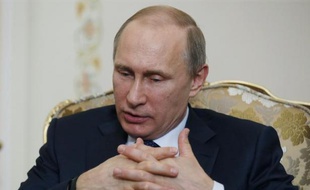 Le Président russe Vladimir Poutine le 13 avril 2015