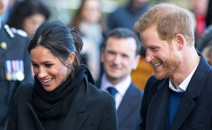 Le prince Harry et Meghan Markle au Pays de Galles en janvier 2018.