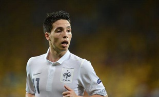 Le milieu de terrain français Samir Nasri, le 19 juin 2012 contre la Suède à Kiev.
