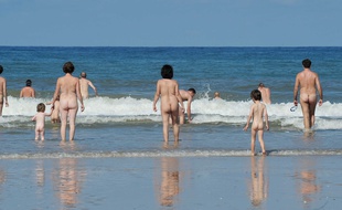 Au centre naturiste de Montalivet (Aquitaine).