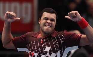 Jo-Wilfried Tsonga au tournoi de Vienne, le 29 octobre 2011