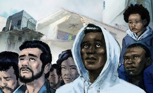 Le visuel de l'affiche humaniste de The Wagabonds / Mathieu B.
