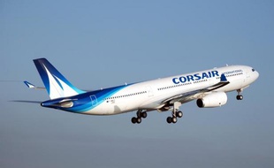 Photo d'un Airbus A330 de la compagnie aérienne française Corsair, prise le 13 novembre 2013 dans un lieu non précisé