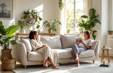 Look cocooning et assise moelleuse : le canapé MIKA en velours passe à 599,99€ chez Cdiscount