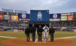 Les New York Yankees ont rendu hommage aux victimes des attentats de Boston, le 16 avril 2013.