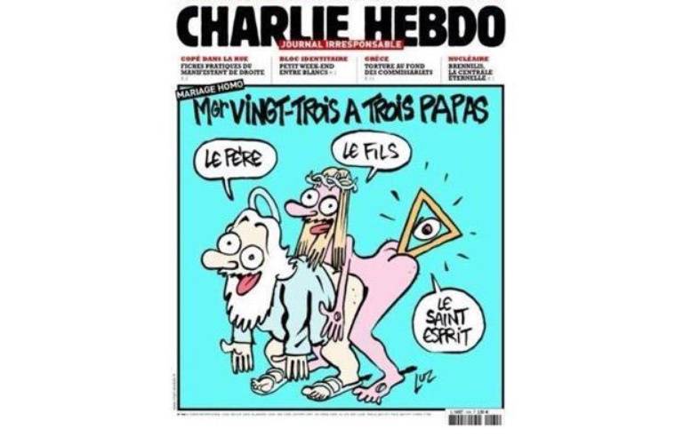Charlie Hebdo se moque de l&#39;Eglise