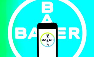 Le logo du groupe pharmaceutique Bayer (illustration).