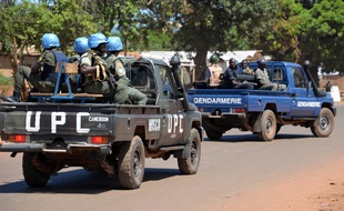 Des soldats de la Minusca à Banqui, en Centrafrique, le 2 octobre 2014.