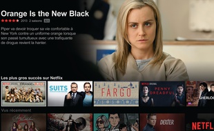 L'écran d'accueil de Netflix.