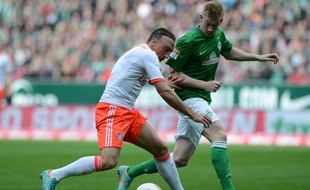 Franck Ribéry au duel avec Kevin de Bruyne, en 2012
