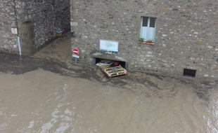 A Lagrasse, dans l'Aude, ce lundi 15 octobre.