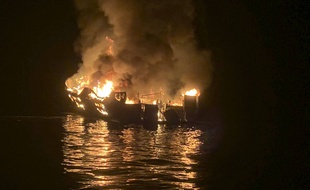 L'incendie à bord d'un bateau de plongée s'est déclaré dans la nuit du 1er au 2 septembre 2019, au large de Santa Barbara.