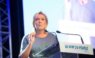 Marine Le Pen, présidente du Front national, le 18 septembre 2016 à Fréjus (Var).
