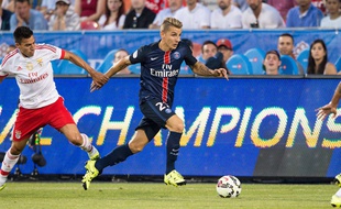 Lucas Digne lors de PSG-Benfica le 18 juillet 2015.