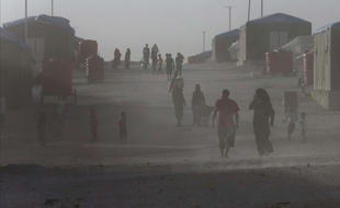 Un camp de réfugiés dans le nord de la Syrie.