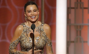 L'actrice Sofia Vergara aux Golden Globes, le 8 janvier 2017.