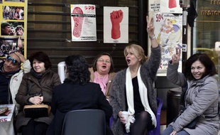 Des femmes de ménage licenciées devant le ministère des finances grec