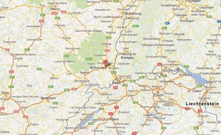 Google Maps de Mulhouse (Haut-Rhin).