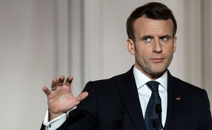 Emmanuel Macron à l'Elysée, lors du dernier Conseil européen.