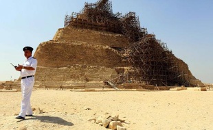 La pyramide de Djoser, sur le plateau de Saqqara, en Egypte, le 16 septembre 2014