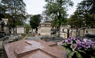 Le cimetière de Montmartre à Paris en octobre 2014