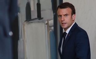 Le président français Emmanuel Macron au palais de l'Eylysée (Paris) le 20 avril 2018.