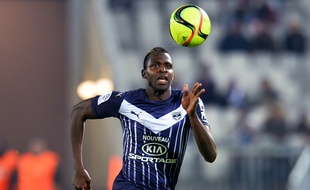 Cheick Diabaté, l'attaquant des Girondins, buteur lors du match Bordeaux-Lille joué le 16 janvier 2015.