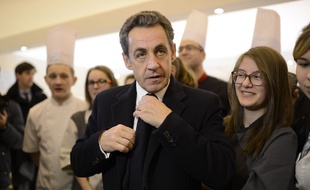 Nicolas Sarkozy le 25 février 2015 au salon de l'Agriculture. SIPA