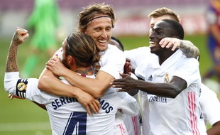 Le Real heureux après sa victoire