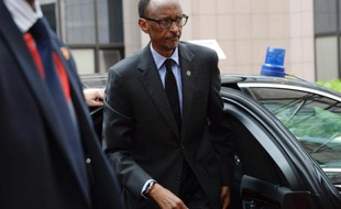 Le président rwandais Paul Kagame, à Bruxelles le 2 avril 2014