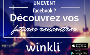 L'application Winkli se présente comme le "Tinder des événements Facebook"