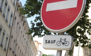 Lyon, le 27 juin 2017
Les double-sens cyclables se déploient à Lyon. C. Girardon / 20 Minutes