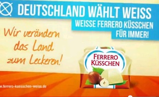 Extrait de la publicité de Ferrero déprogrammée en raison de ses connotations racistes.