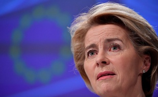 Ursula Von del Leyen, la présidente de la Commission européenne, le 13 mars 2020.