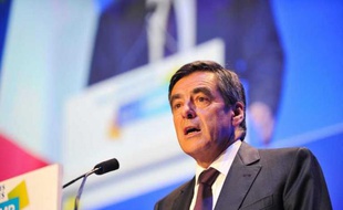 François Fillon lors des journées parlementaires de l'UMP à Saint-Cyr-sur-Loire, le 14 octobre 2011.