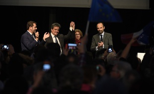 Christophe Castaner, Robert de Kerveguen (suppléant), Edouard Philippe et Isabelle Muller Quoy