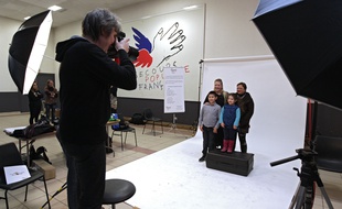 La famille Routel passe devant l'objectif pour Les portraits du cœur.